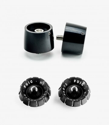 Puig Lenkerendgewichte Thruster 9698N+9420N in Schwarz für Benelli Leoncino 125/250/500/800 (16-26), Tornado 550 (25-26)