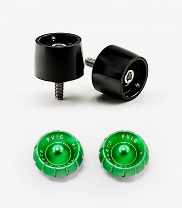Puig Lenkerendgewichte Thruster 9874N+9420V in Grün für Yamaha YZF-R1/R1 Race (15-26), YZF-R6/R6 Race (17,21-24), YZF-R7 (22-26)