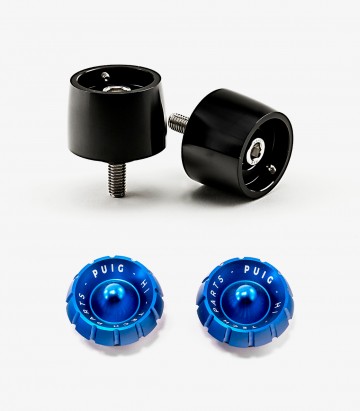 Puig Lenkerendgewichte Thruster 9874N+9420A in Blau für Yamaha YZF-R1/R1 Race (15-26), YZF-R6/R6 Race (17,21-24), YZF-R7 (22-26)