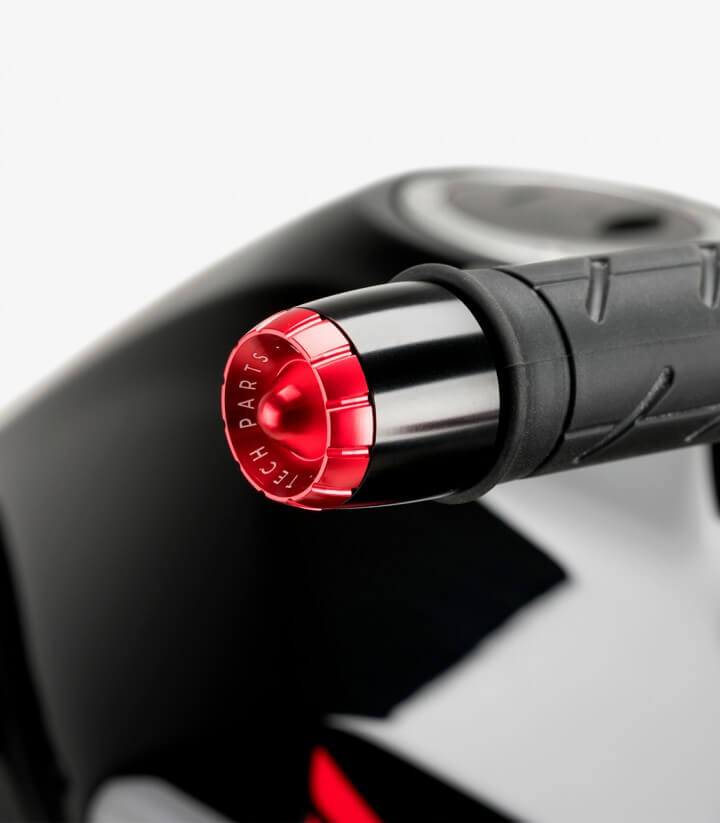 Puig Lenkerendgewichte Thruster 9874N+9420R in Rot für Yamaha YZF-R1/R1 Race (15-26), YZF-R6/R6 Race (17,21-24), YZF-R7 (22-26)