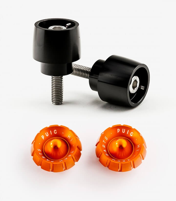 Puig Lenkerendgewichte Thruster 9875N+9420T in Orange für Yamaha MT-09 Tracer (15-17)
