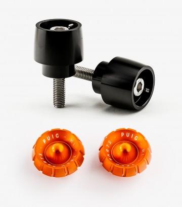 Puig Thruster Bar Ends in Orange for Yamaha MT-09 Tracer