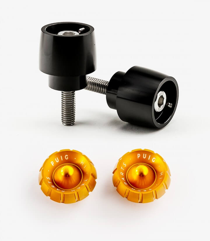 Puig Lenkerendgewichte Thruster 9875N+9420O in Gold für Yamaha MT-09 Tracer (15-17)