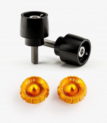 Puig Lenkerendgewichte Thruster 9875N+9420O in Gold für Yamaha MT-09 Tracer (15-17)