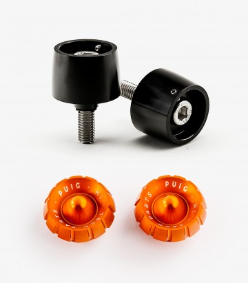 Puig Lenkerendgewichte Thruster 9876N+9420T in Orange für Yamaha MT-07 Tracer (16-17), Tracer 700 (18-20), Tracer 7 (21-24)