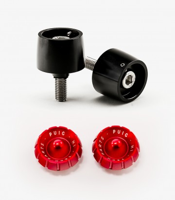 Puig Lenkerendgewichte Thruster 9876N+9420R in Rot für Yamaha MT-07 Tracer (16-17), Tracer 700 (18-20), Tracer 7 (21-24)