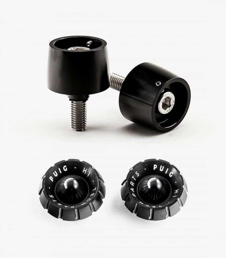 Puig Lenkerendgewichte Thruster 9876N+9420N in Schwarz für Yamaha MT-07 Tracer (16-17), Tracer 700 (18-20), Tracer 7 (21-24)