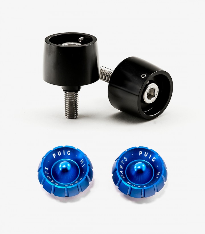 Puig Thruster Bar Ends in Blue for Yamaha MT-07 Tracer