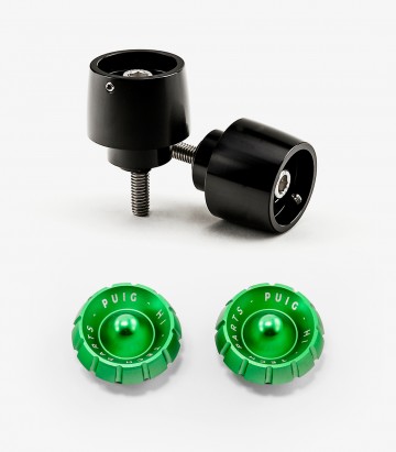Puig Lenkerendgewichte Thruster 9878N+9420V in Grün für several Honda models
