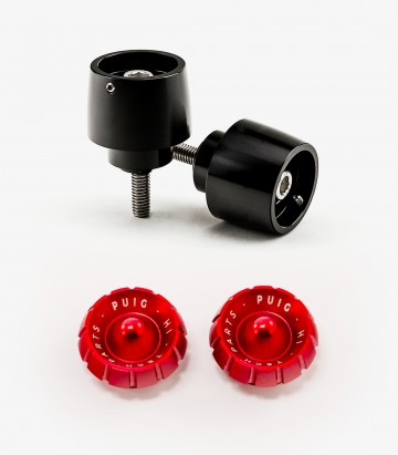 Puig Lenkerendgewichte Thruster 9878N+9420R in Rot für several Honda models