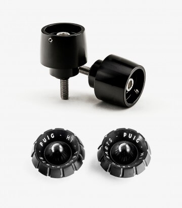 Puig Lenkerendgewichte Thruster 9878N+9420N in Schwarz für several Honda models
