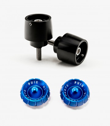 Puig Lenkerendgewichte Thruster 9878N+9420A in Blau für several Honda models