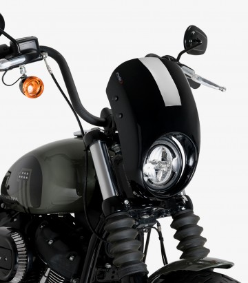Halbverkleidung Puig Anarchy Harley-Davidson Softail Street Bob FXBB (18-26) Schwarz 21216N