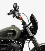 Harley Davidson Softail Street Bob FXBB (21-24) Puig Anarchy Black Semi-fairing 21216N