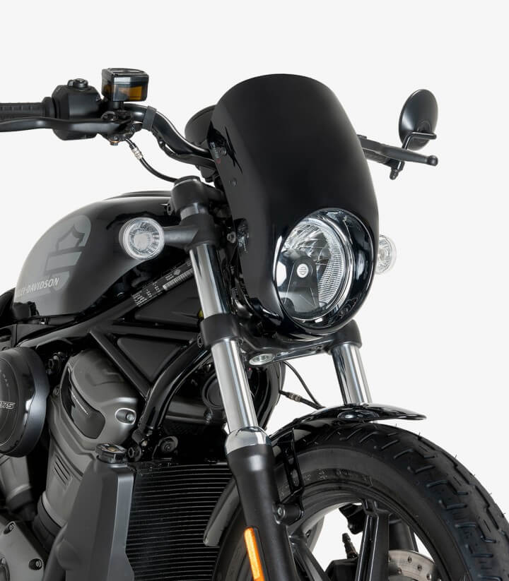 Halbverkleidung Puig Anarchy Harley-Davidson Nightster 975 Special (23-26) Schwarz 21956N