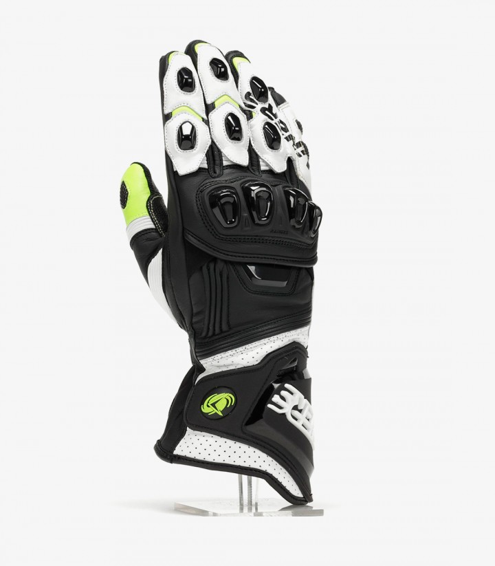 Guantes Rainers VRC4 PRO-F Blanco / Fluor Racing VRC4PROF