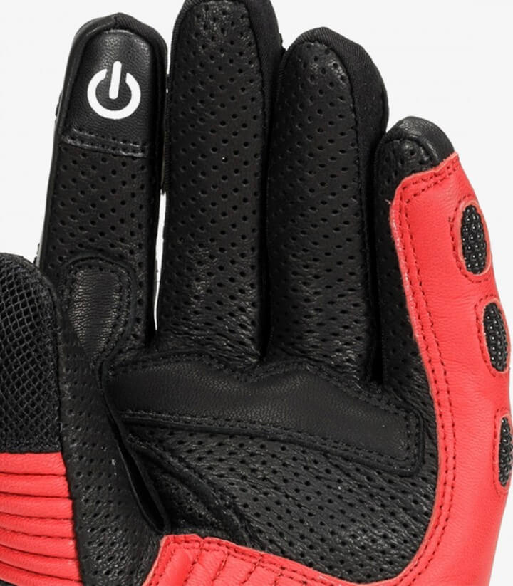 Rainers Touring-Handschuhe DINAMIKO-R Schwarz / Rot
