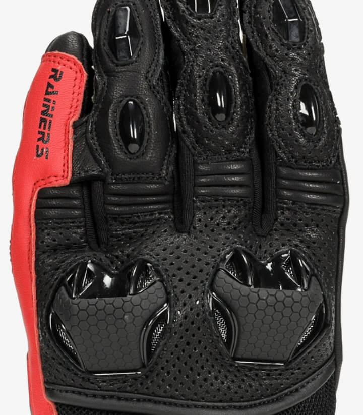 Rainers Touring-Handschuhe DINAMIKO-R Schwarz / Rot