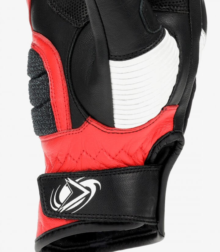 Rainers Touring-Handschuhe SANDRO-R Schwarz / Rot