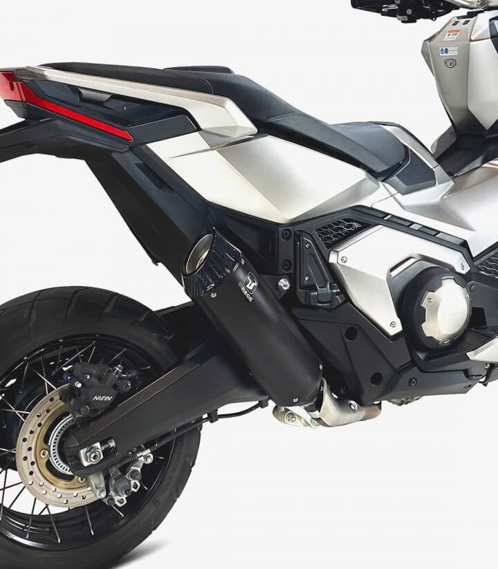 Auspuff BC6059SBC IXRACE DESERT Schwarz für Honda Forza 750 (21-24), X-ADV 750 (17-24)