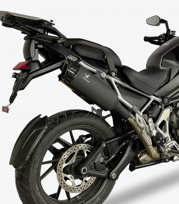 Auspuff BC4093SBC IXRACE DESERT Schwarz für Triumph Tiger 1200 GT/Rally (22-24), Tiger 850/900 GT/Rally (20-23)