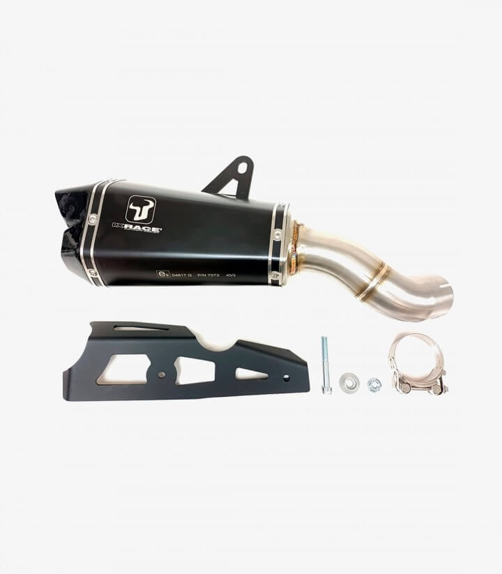 Auspuff MK7072B IXRACE M8 Schwarz für Kawasaki Z 900/A2 (16-24)