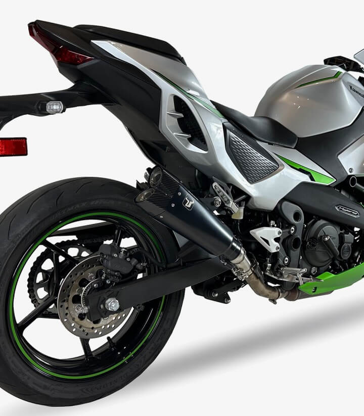 Auspuff WK7240SBX IXRACE M10B Schwarz für Kawasaki Ninja 7 Hybrid, Z 7 Hybrid