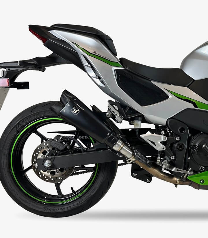 Auspuff WK7240SBX IXRACE M10B Schwarz für Kawasaki Ninja 7 Hybrid, Z 7 Hybrid
