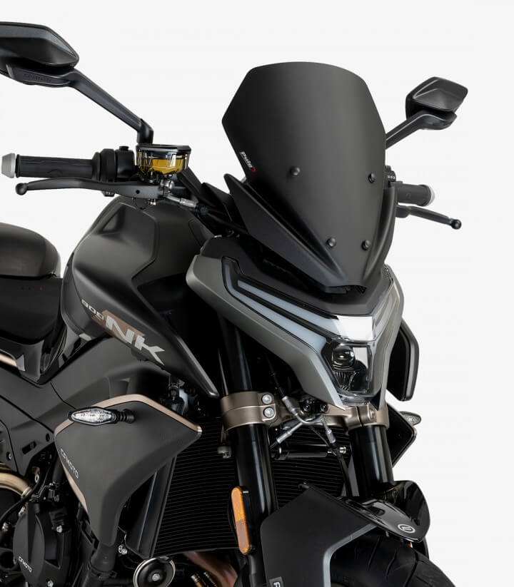 Windschild Puig New Generation Sport CFMOTO 800NK Advanced/Sport (23-26) Mattschwarz 21867J