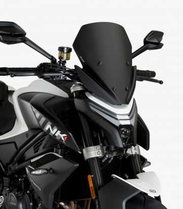 CFMOTO 450 NK (2023 - 2024) Puig New Generation Sport Matte black Windshield 21866J