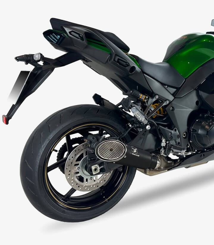 Auspuff BK7294B IXRACE MK1B Schwarz für Kawasaki Ninja 1000 SX (20-24)