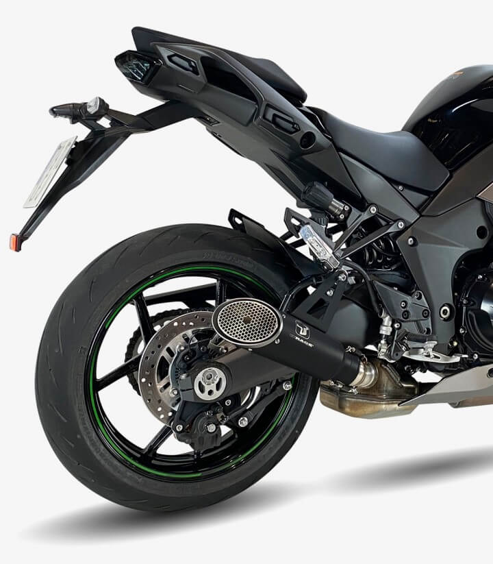Auspuff BK7294B IXRACE MK1B Schwarz für Kawasaki Ninja 1000 SX (20-24)