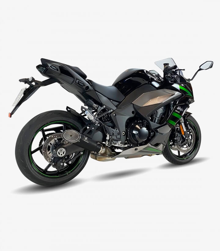 Auspuff BK7294B IXRACE MK1B Schwarz für Kawasaki Ninja 1000 SX (20-24)
