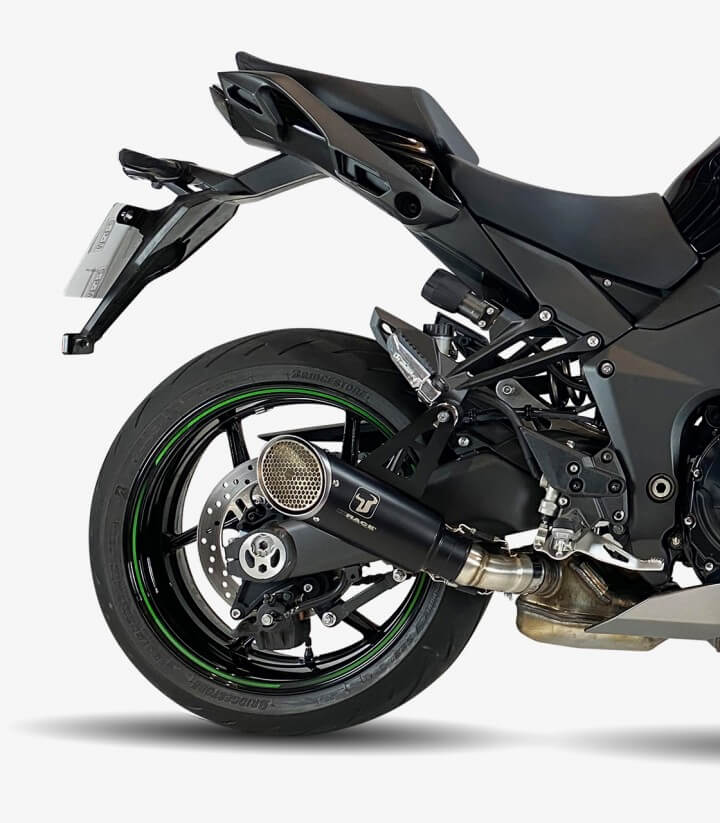 Auspuff BK7294B IXRACE MK1B Schwarz für Kawasaki Ninja 1000 SX (20-24)