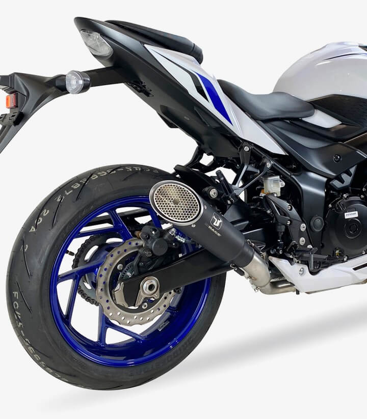 Auspuff BS8262B IXRACE MK1B Schwarz für Suzuki GSR 750 (11-16), GSX-S 750 (17-20)