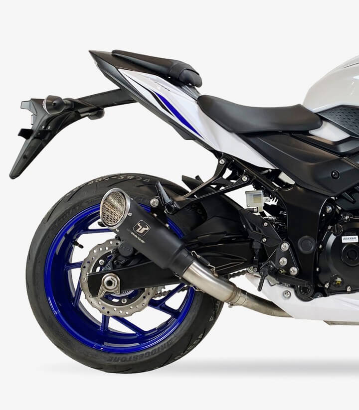 Auspuff BS8262B IXRACE MK1B Schwarz für Suzuki GSR 750 (11-16), GSX-S 750 (17-20)