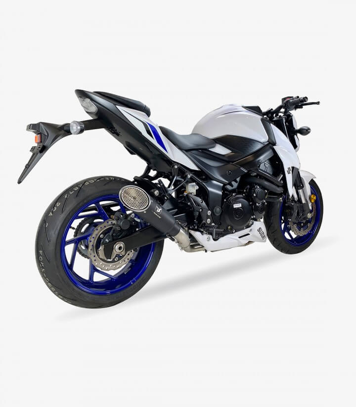 Auspuff BS8262B IXRACE MK1B Schwarz für Suzuki GSR 750 (11-16), GSX-S 750 (17-20)