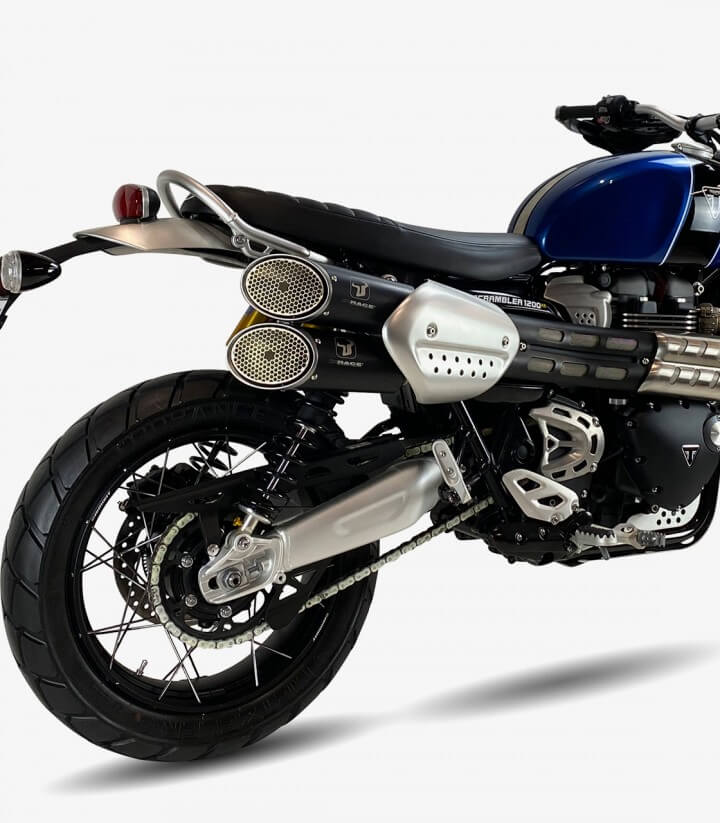 Auspuff BT4067B IXRACE MK1B Schwarz für Scrambler 1200 19-22
