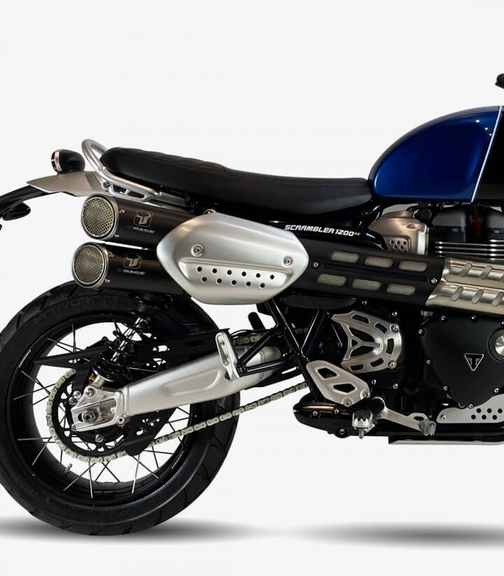 Auspuff BT4067B IXRACE MK1B Schwarz für Scrambler 1200 19-22