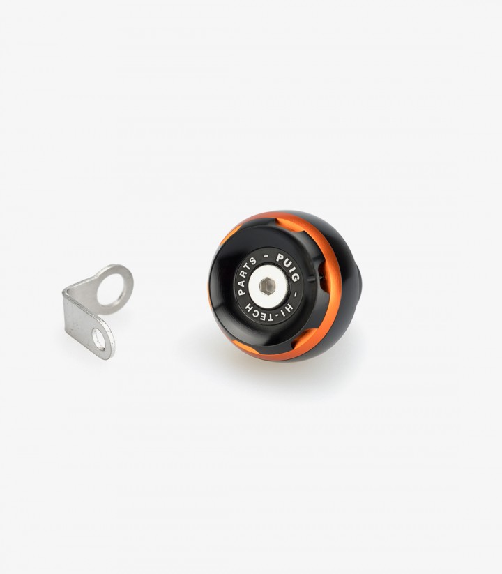 Puig Track Oil Filler Cap Orange 20348T for various Husqvarna, KTM, and Triumph models