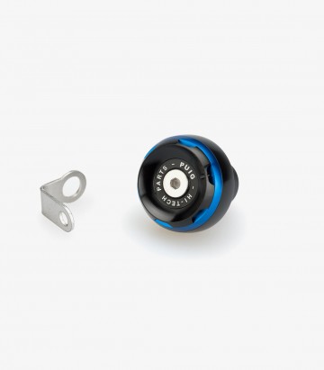 Puig Track Oil Filler Cap Blue 20348A for various Husqvarna, KTM, and Triumph models