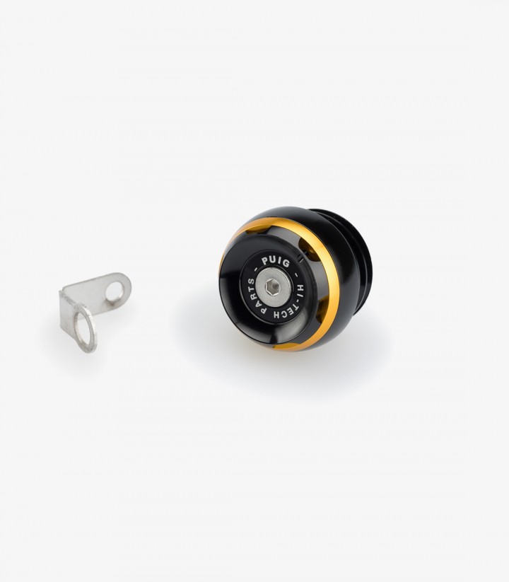 Puig Track Oil Filler Cap Golden 20346O for various CFMOTO, Husqvarna, and KTM models