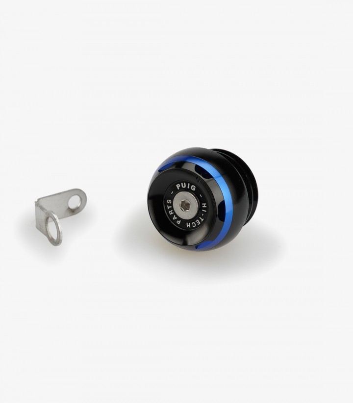 Puig Track Oil Filler Cap Blue 20346A for various CFMOTO, Husqvarna, and KTM models