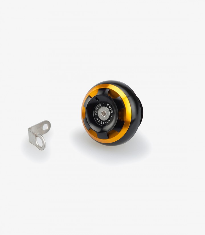 Puig Track Oil Filler Cap Golden 20343O for various Aprilia models