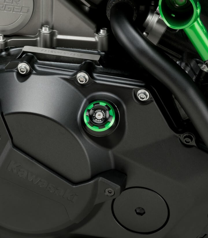 Öleinfüllschraube Kurbelgehäuse Track Puig Grün 20342V für Kawasaki GTR1400, Ninja 250R/300/H2 SX, Versys-X 300, Z/ZX, ZZR1200/1
