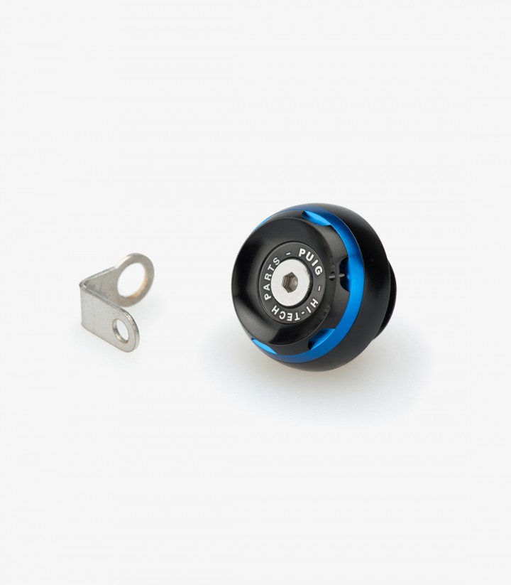 Puig Track Oil Filler Cap Blue 20340A for various CFMOTO, Ducati, Honda, Kawasaki, and Triumph models