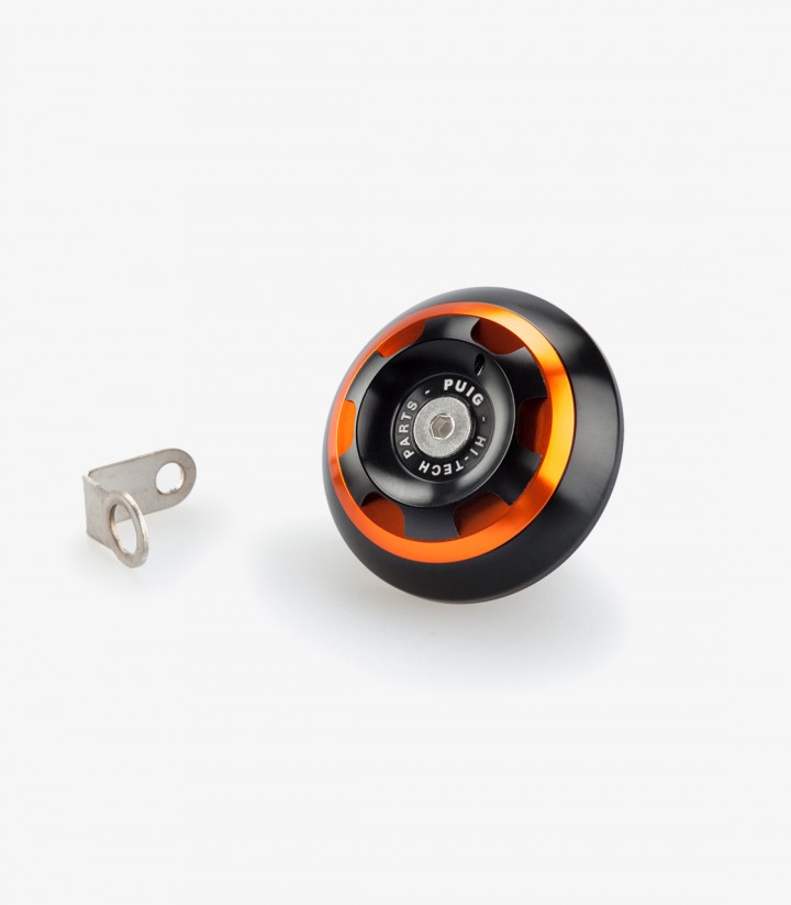 Tapón Cárter Track Puig Naranja 20338T para Triumph Speed Twin, Street Twin