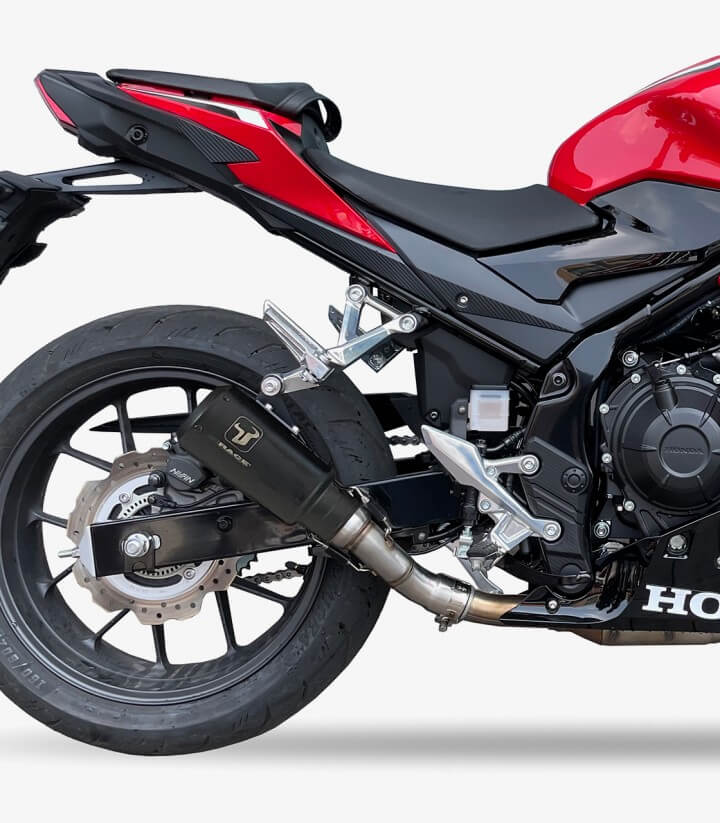 Auspuff AH6236SB IXRACE MK2B Schwarz für Honda CB 500 F/X (19-24), CBR 500 R (19-23)