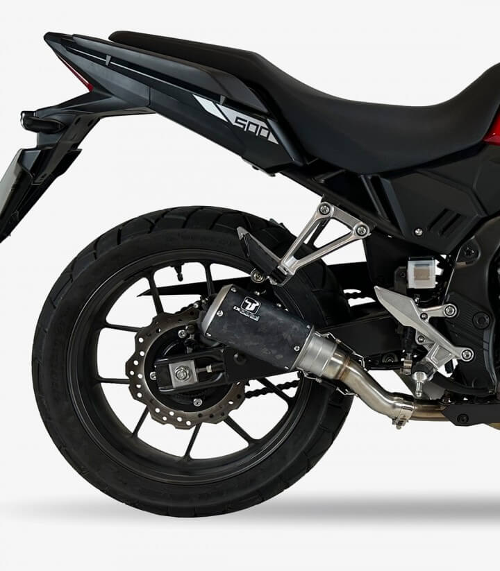 Auspuff AH6237CX IXRACE MK2C Carbon für Honda CB 500 Hornet, CBR 500 R, NX500 (24-26)