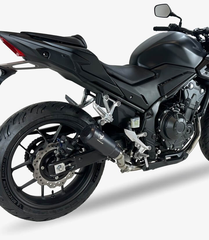 Auspuff AH6237SB IXRACE MK2B Schwarz für Honda CB 500 Hornet, CBR 500 R, NX500 (24-26)